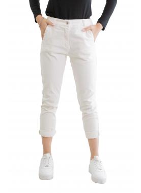 Chino senza pence in velluto 